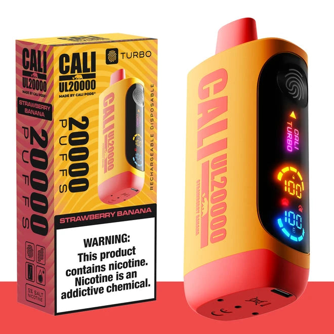 Cali UL20000 Turbo Disposable Wicked & Vivi's House Strawberry Banana