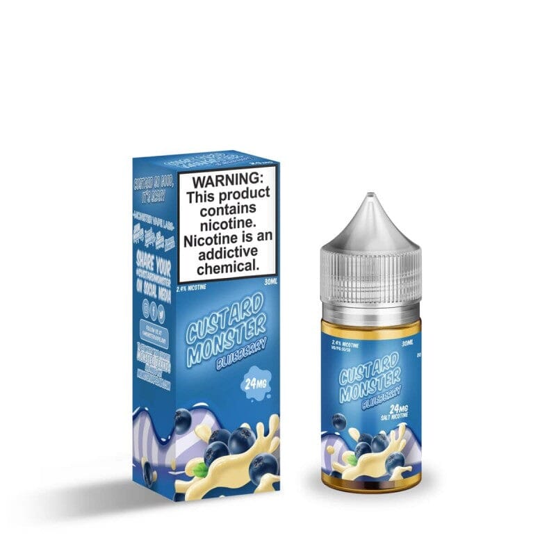 Custard Monster Salt High Content Salt E-Liquid High Content Salt E-Liquid 24mg Custard Blueberry