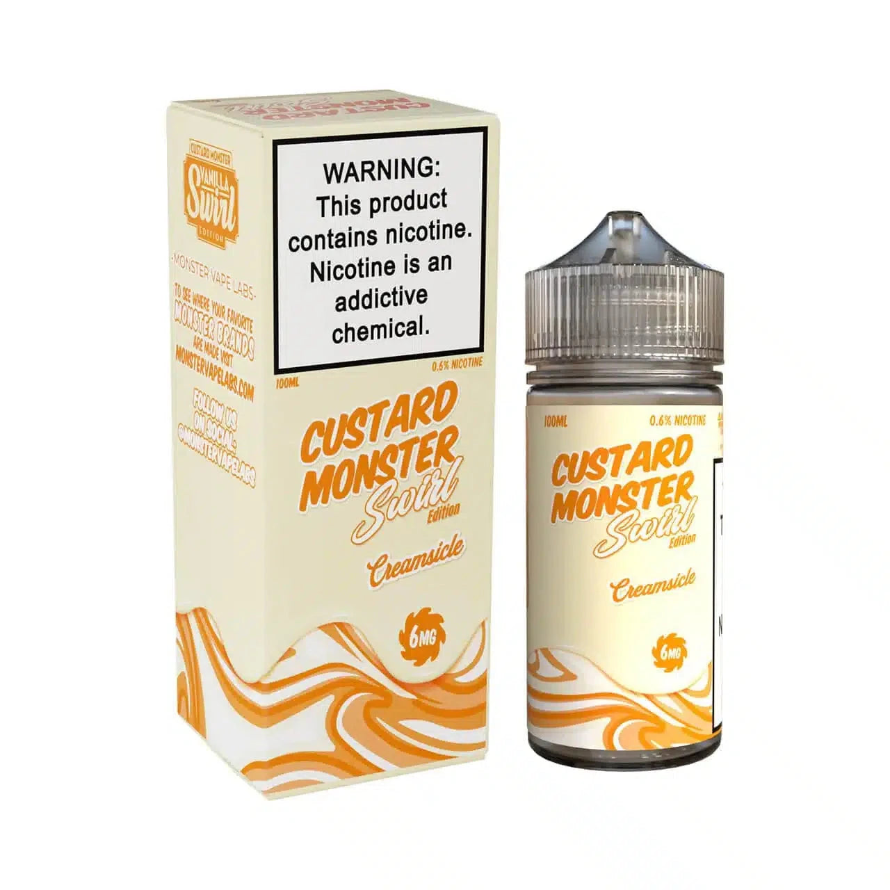 Custard Monster SWIRLs E-Liquid Custard Monster Orange Creamsicle Swirl Edition 3mg