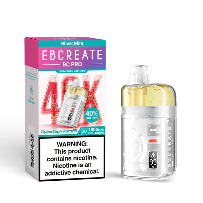 EBCREATE BC Pro 40K Disposable Wicked & Vivi's House Black Mint