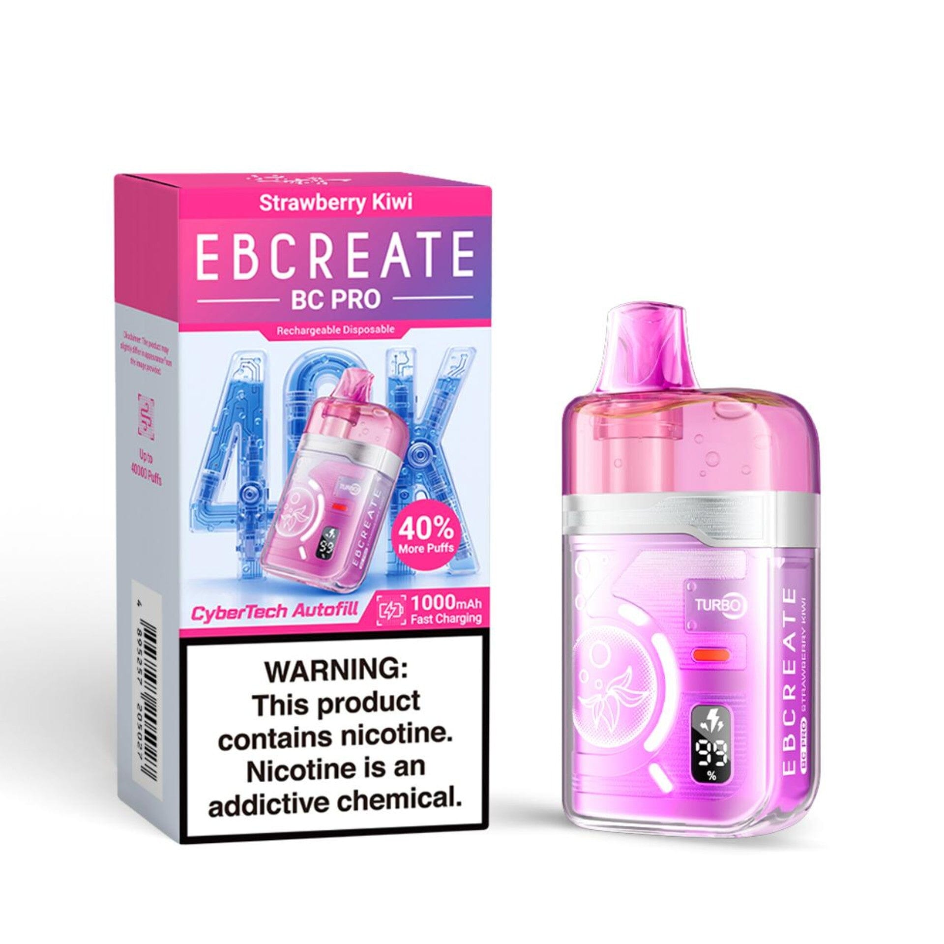 EBCREATE BC Pro 40K Disposable Wicked & Vivi's House Strawberry Kiwi