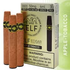 Elf Ecigar Disposable Wicked & Vivi's House Apple Tobacco - 3 Pack