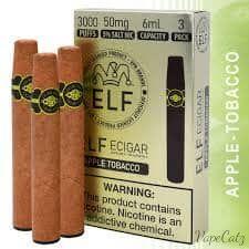 Elf Ecigar Disposable Wicked & Vivi's House Apple Tobacco - 3 Pack