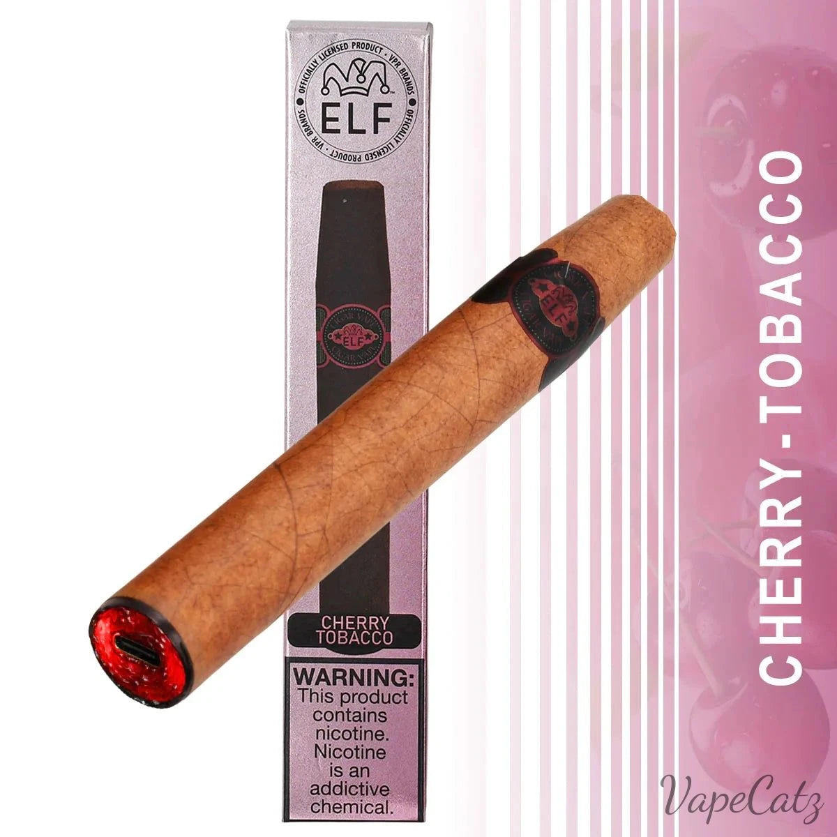 Elf Ecigar Disposable Wicked & Vivi's House Cherry Tobacco