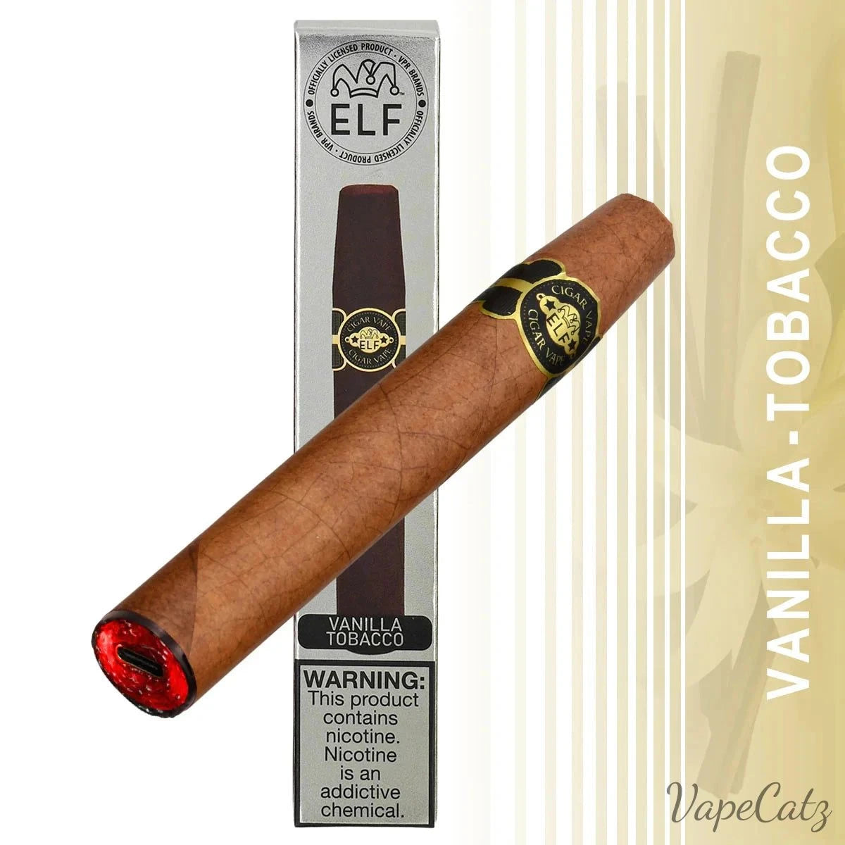 Elf Ecigar Disposable Wicked & Vivi's House Vanilla Tobacco