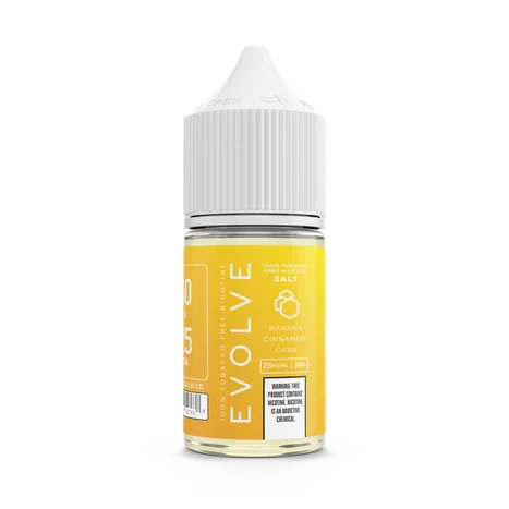 Evolve Salts High Content Salt E-Liquid High Content Salt E-Liquid Banana Cinnamon Cake 25mg
