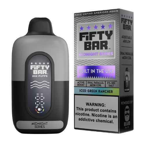Fifty Bar Midnight Series Disposable Wicked & Vivi's House Iced Green Rancher