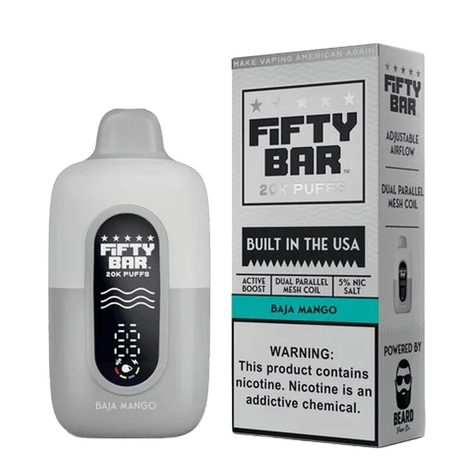 fifty bar vape nicotine Gold Tobacco Fifty Bar 20K Vape Wholesale main image 1