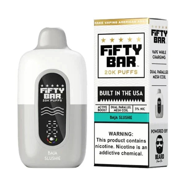 Fifty Bar USA Made Disposable Fifty Bar Baja Slushie or Baja Burst