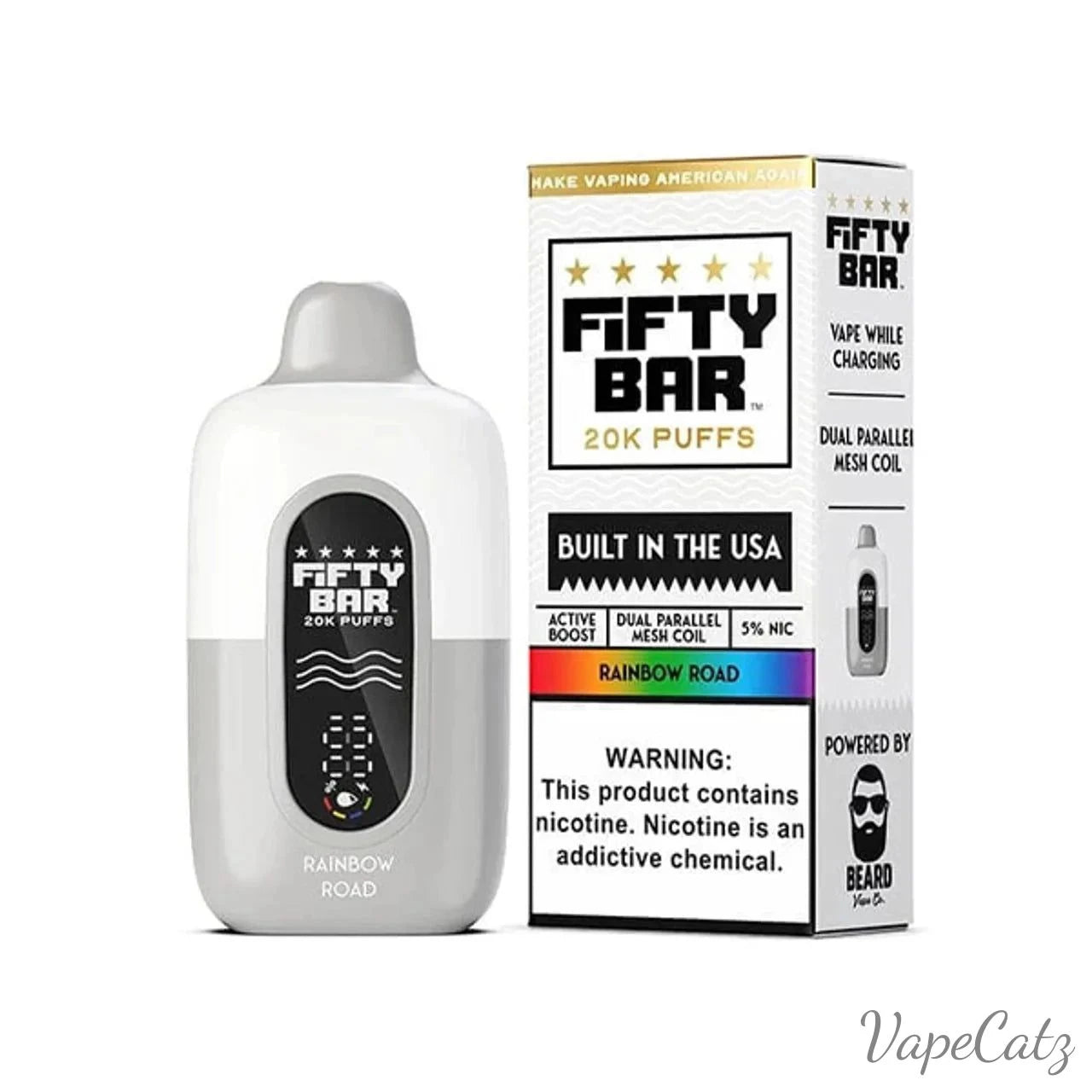 Fifty Bar USA Made Disposable Fifty Bar Rainbow Road