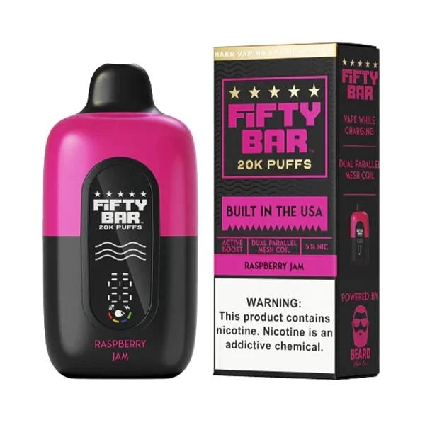 Fifty Bar USA Made Disposable Fifty Bar Raspberry Jam