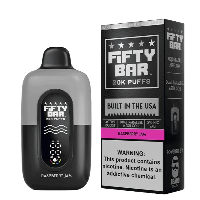 Fifty Bar USA Made Disposable Fifty Bar Raspberry Jam
