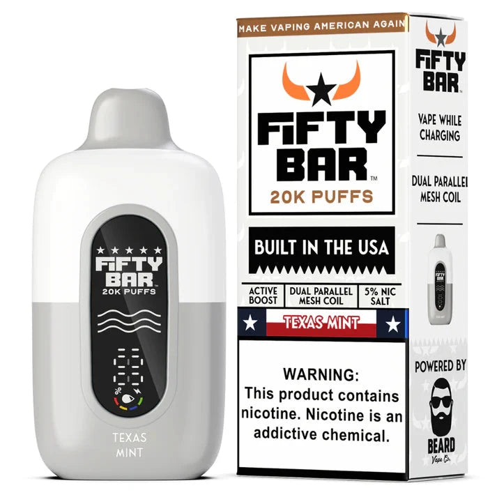 Fifty Bar USA Made Disposable Fifty Bar Texas Mint