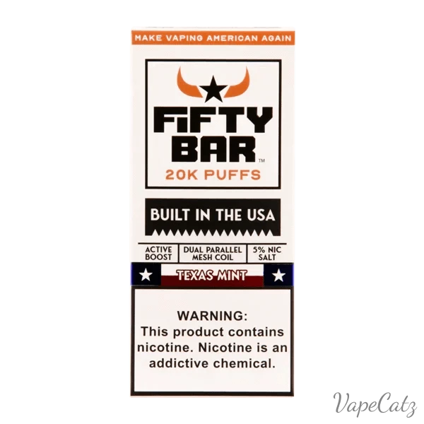 Fifty Bar USA Made Disposable Fifty Bar Texas Mint