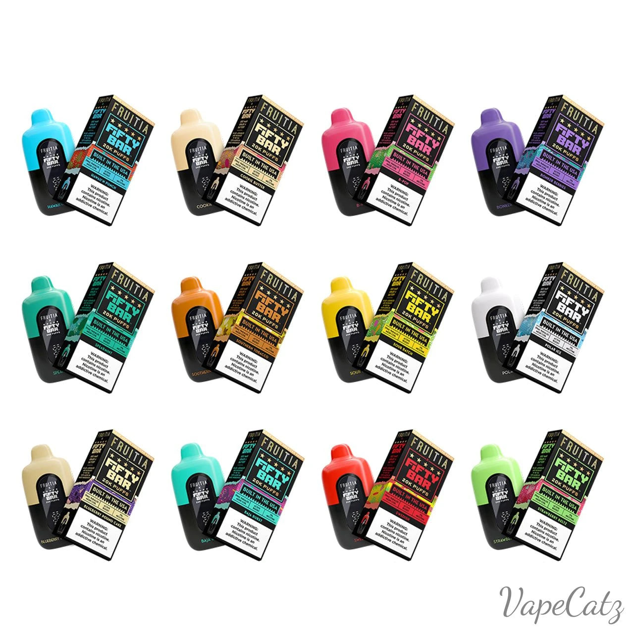 Fifty Bar USA Made Fruitia Collection Fifty Bar USA Made Fruitia Collection