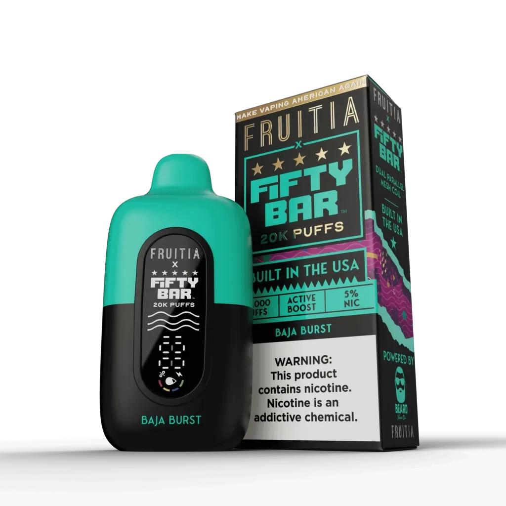 Fifty Bar USA Made Fruitia Collection Disposable Fifty Bar Baja Burst
