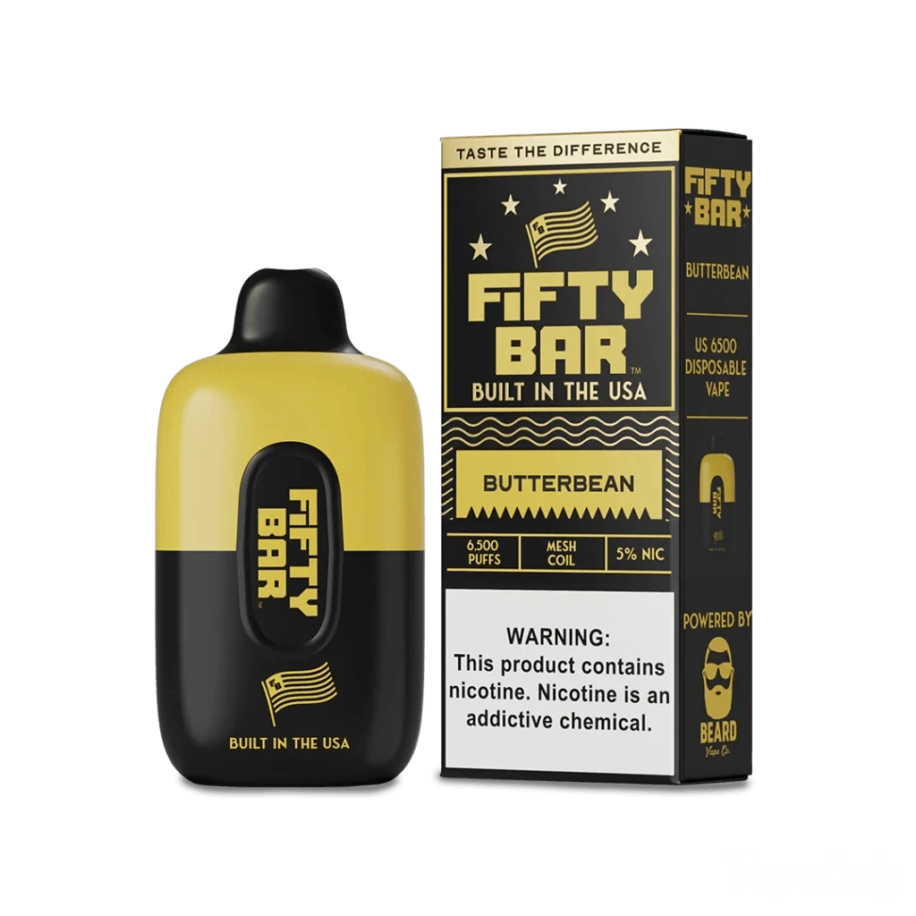 Fifty Bar USA Made Fruitia Collection Disposable Fifty Bar Butterbean