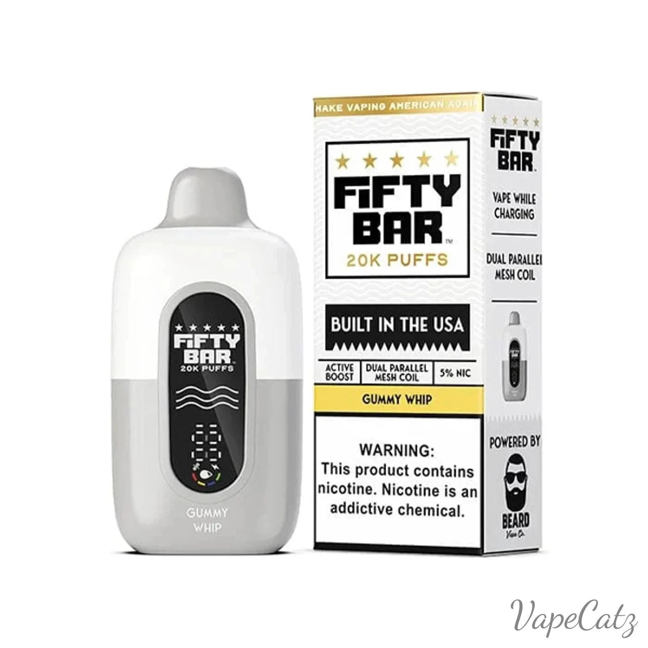 Fifty Bar USA Made Fruitia Collection Disposable Fifty Bar Gummy Whip