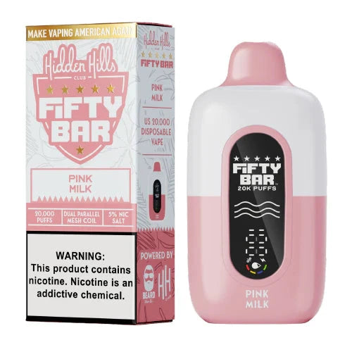 Fifty Bar USA Made Fruitia Collection Disposable Fifty Bar Pink Milk