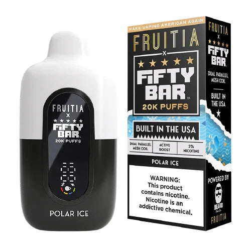 Fifty Bar USA Made Fruitia Collection Disposable Fifty Bar Polar Ice