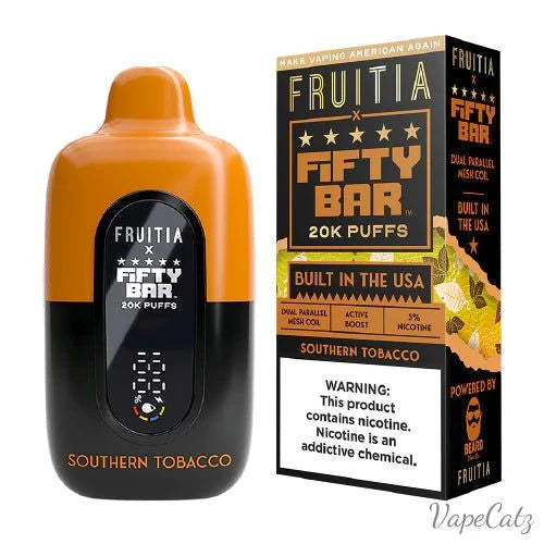 Fifty Bar USA Made Fruitia Collection Disposable Fifty Bar Southern Tobacco