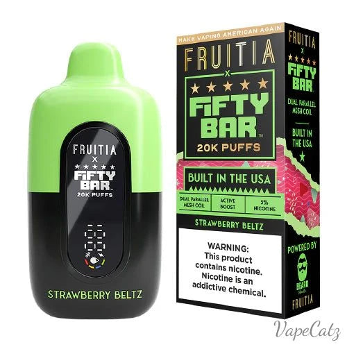 Fifty Bar USA Made Fruitia Collection Disposable Fifty Bar Strawberry Beltz