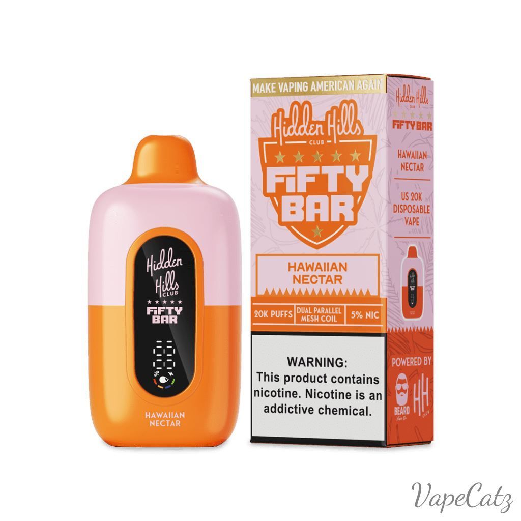 Fifty Bar USA Made Hidden Hills Collection Disposable Fifty Bar Hawaiian Nectar