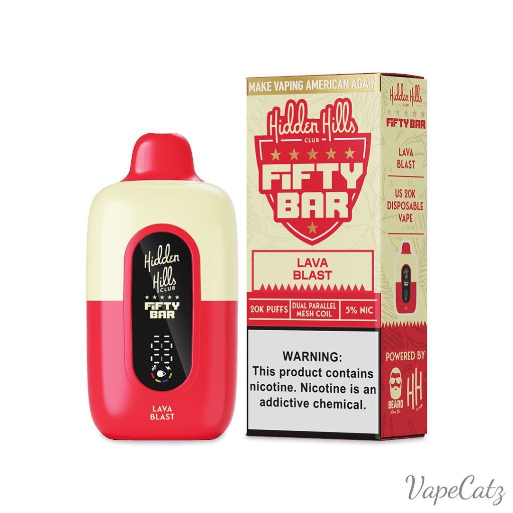 Fifty Bar USA Made Hidden Hills Collection Disposable Fifty Bar Lava Blast