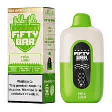 Fifty Bar USA Made Hidden Hills Collection Disposable Fifty Bar PIna Lush