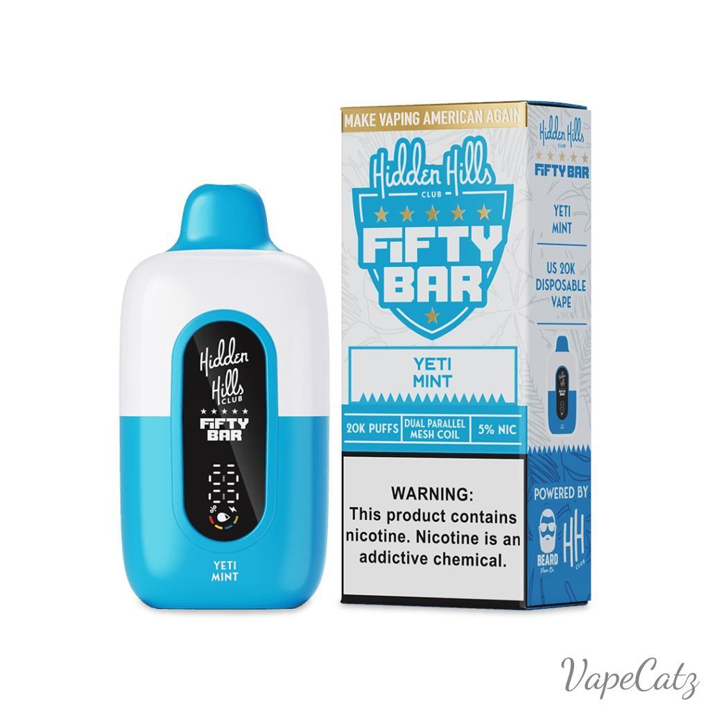 Fifty Bar USA Made Hidden Hills Collection Disposable Fifty Bar Yeti Mint