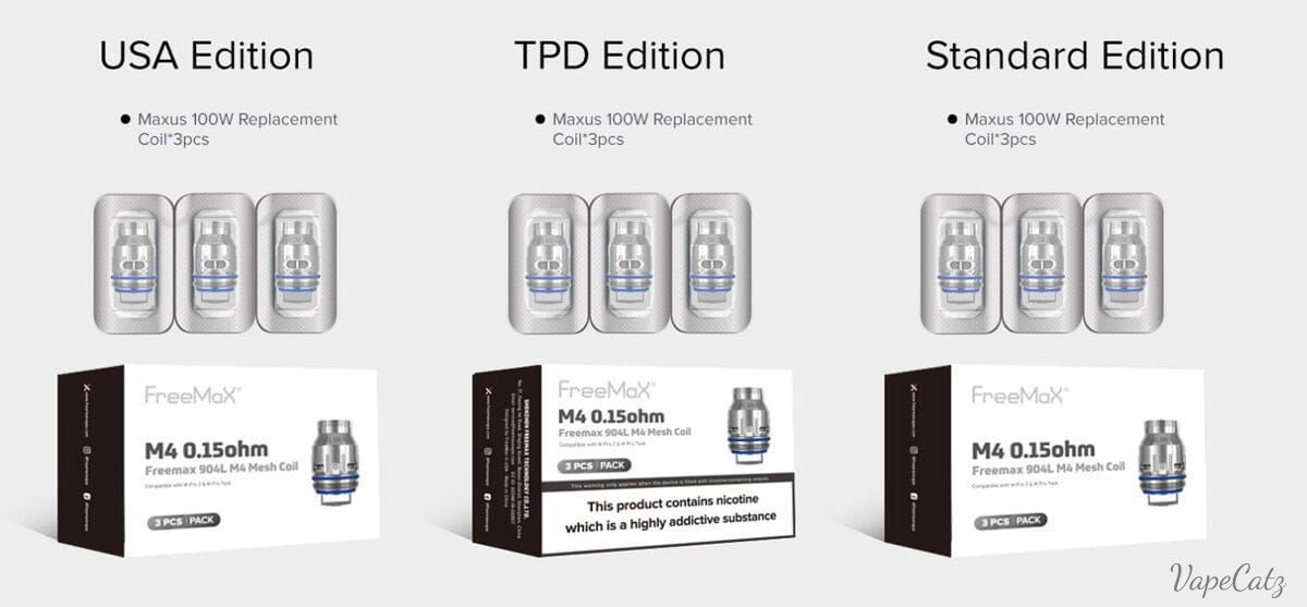 Freemax 904L M Mesh Coil (Pro Series) White Box - 3 pack Coil Freemax