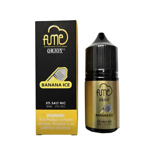 FUME E-Juice l Salt Nicotine 5% Nic 30 ML High Content Salt E-Liquid High Content Salt E-Liquid Banana Ice