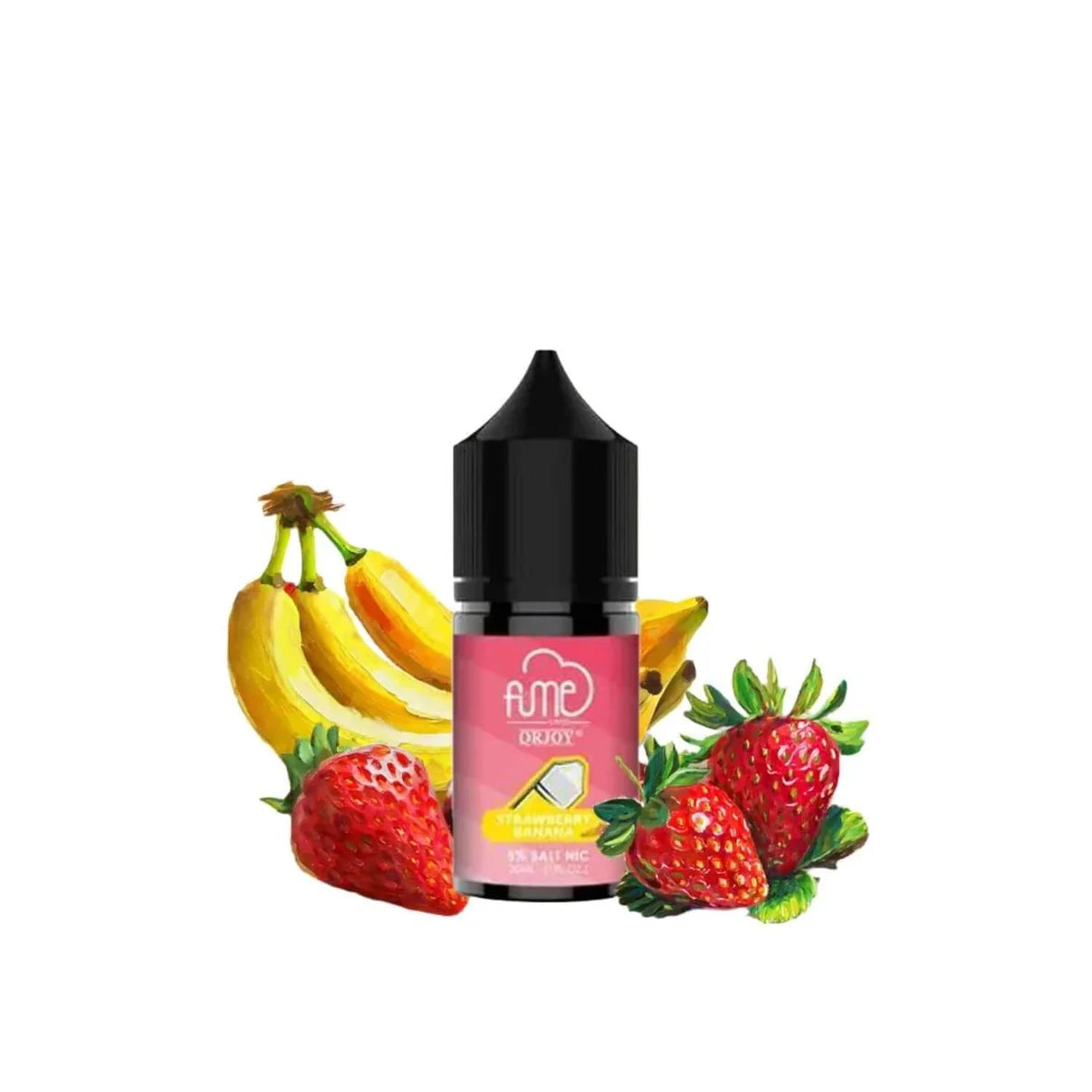 FUME E-Juice l Salt Nicotine 5% Nic 30 ML High Content Salt E-Liquid High Content Salt E-Liquid Strawberry Banana