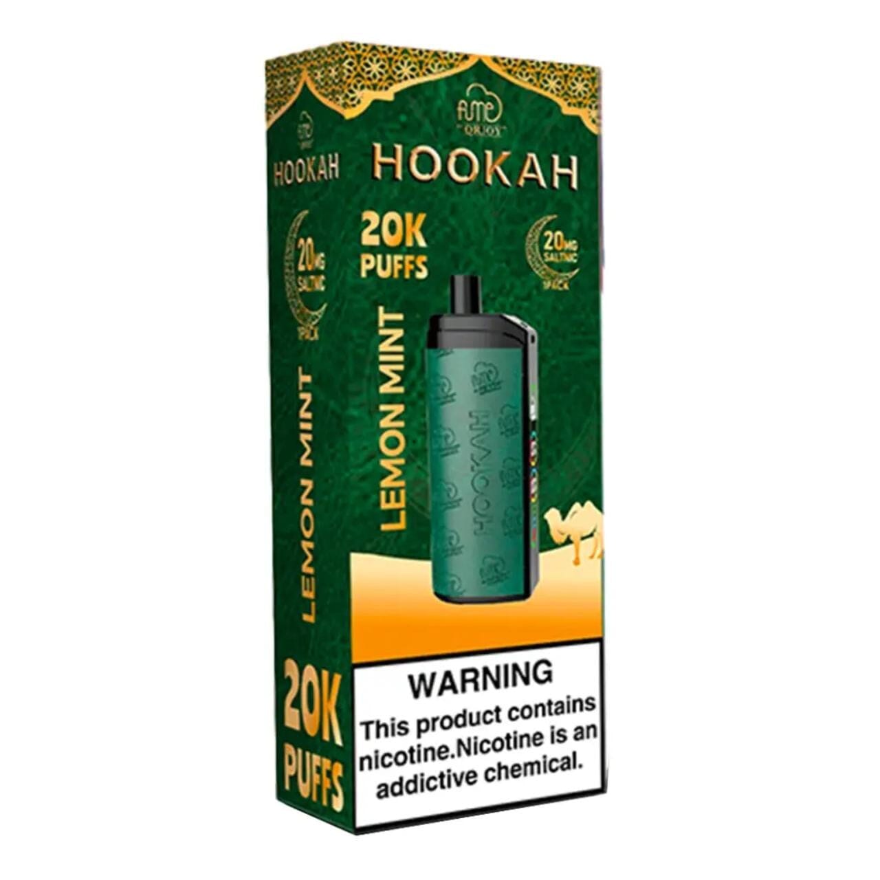 Fume Hookah 20MG OR 2% Nic 20000 Puffs Disposable Fume Lemon Mint