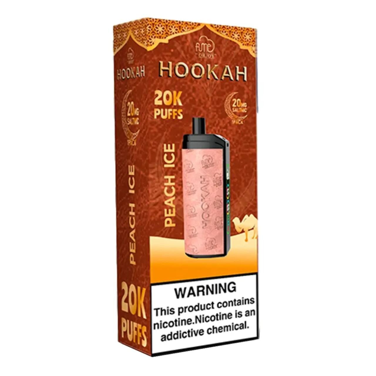 Fume Hookah 20MG OR 2% Nic 20000 Puffs Disposable Fume Peach Ice