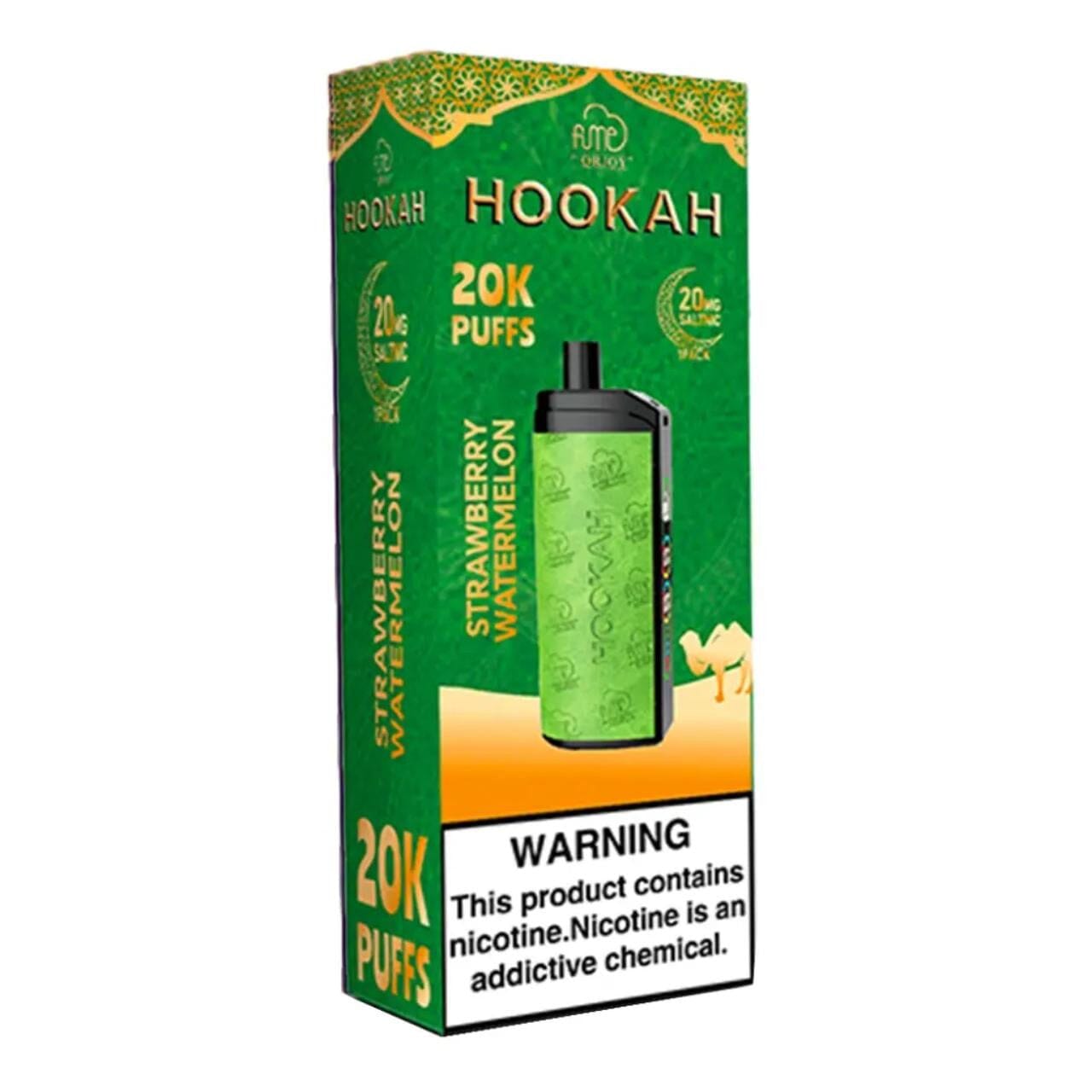 Fume Hookah 20MG OR 2% Nic 20000 Puffs Disposable Fume Strawberry Watermelon