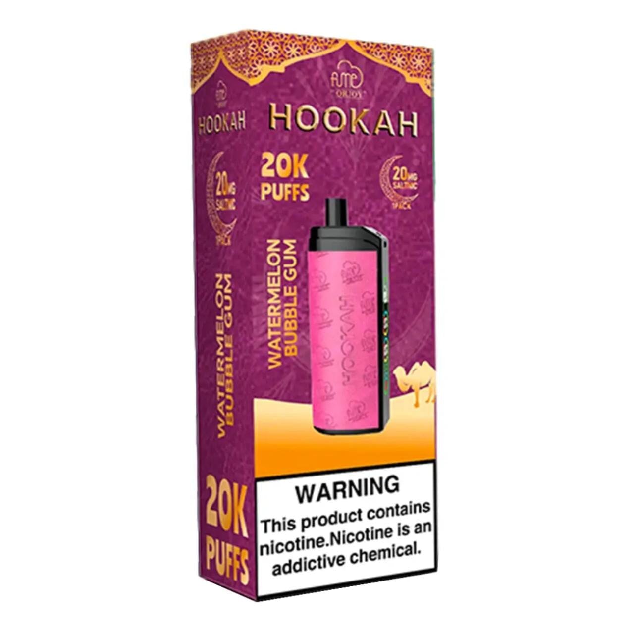 Fume Hookah 20MG OR 2% Nic 20000 Puffs Disposable Fume Watermelon Bubblegum