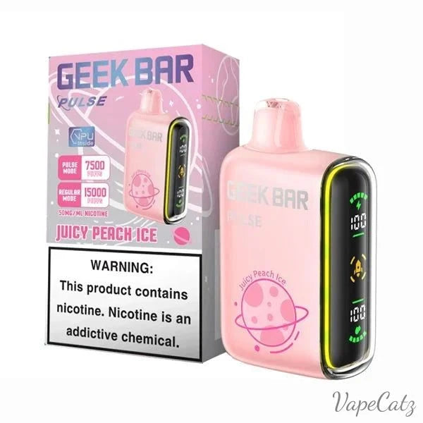 Geek Bar Pulse Disposable Wicked & Vivi's House Juicy Peach Ice