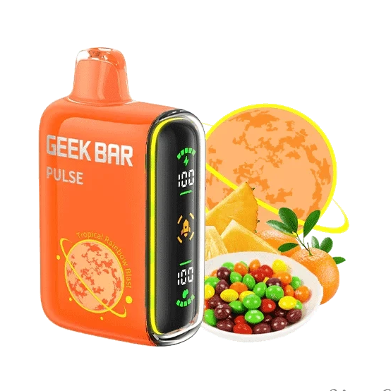 Geek Bar Pulse Disposable Wicked & Vivi's House Tropical Rainbow Blast