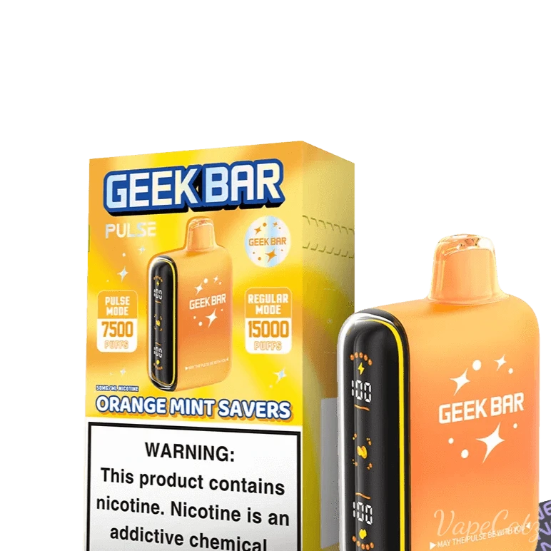 Geek Bar Pulse Savers Edition Disposable Wicked & Vivi's House Orange Mint Savers