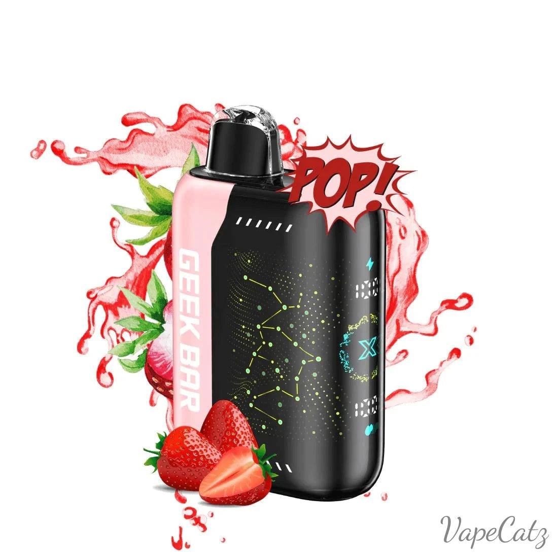 Geek Bar Pulse X Disposable Wicked & Vivi's House Strawberry B-Pop