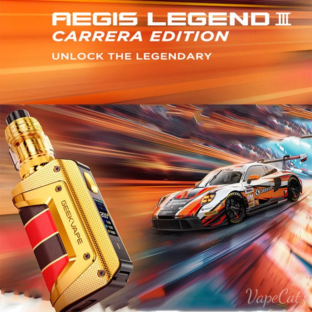 Geekvape Aegis Legend 3 Carrera Edition Kit: Inspired by Porsche Racin Geekvape Aegis Legend 3 Carrera Edition Kit: Inspired by Porsche Racin