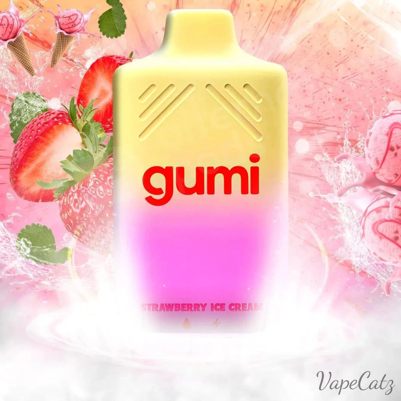 GUMI 8000 Disposable Vape US Made Disposable Gumi Strawberry Ice Cream