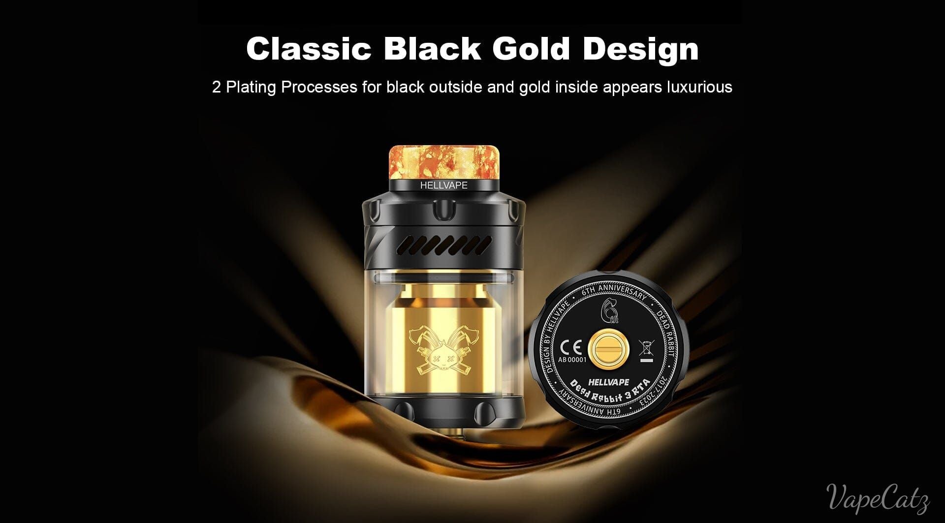 HellVape Dead Rabbit 3 6th Anniversary RTA or RDA Classic Collection Classic Collection