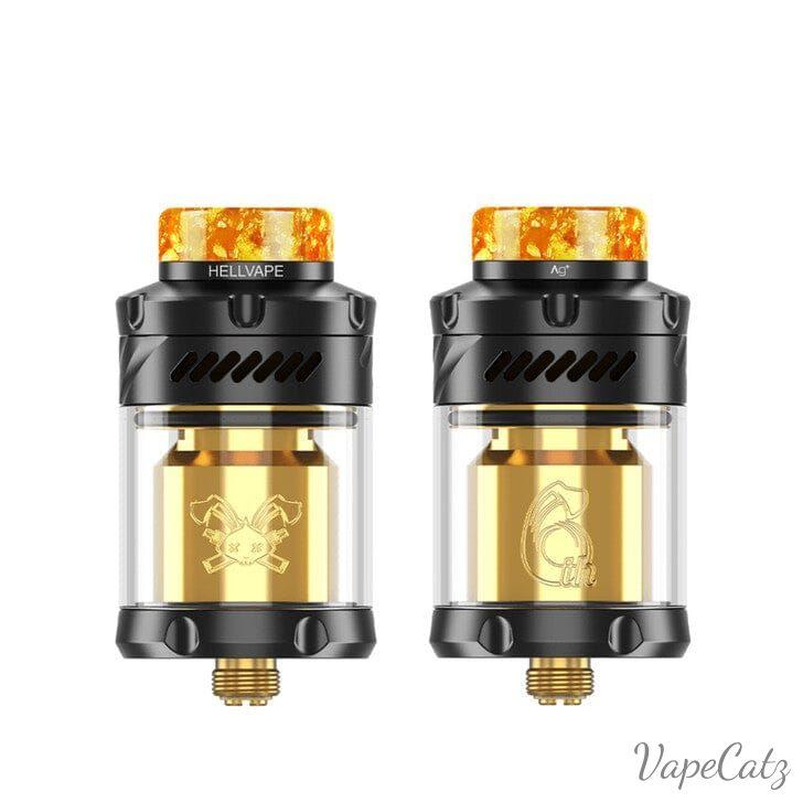 HellVape Dead Rabbit 3 6th Anniversary RTA or RDA Classic Collection Classic Collection Black Gold RTA