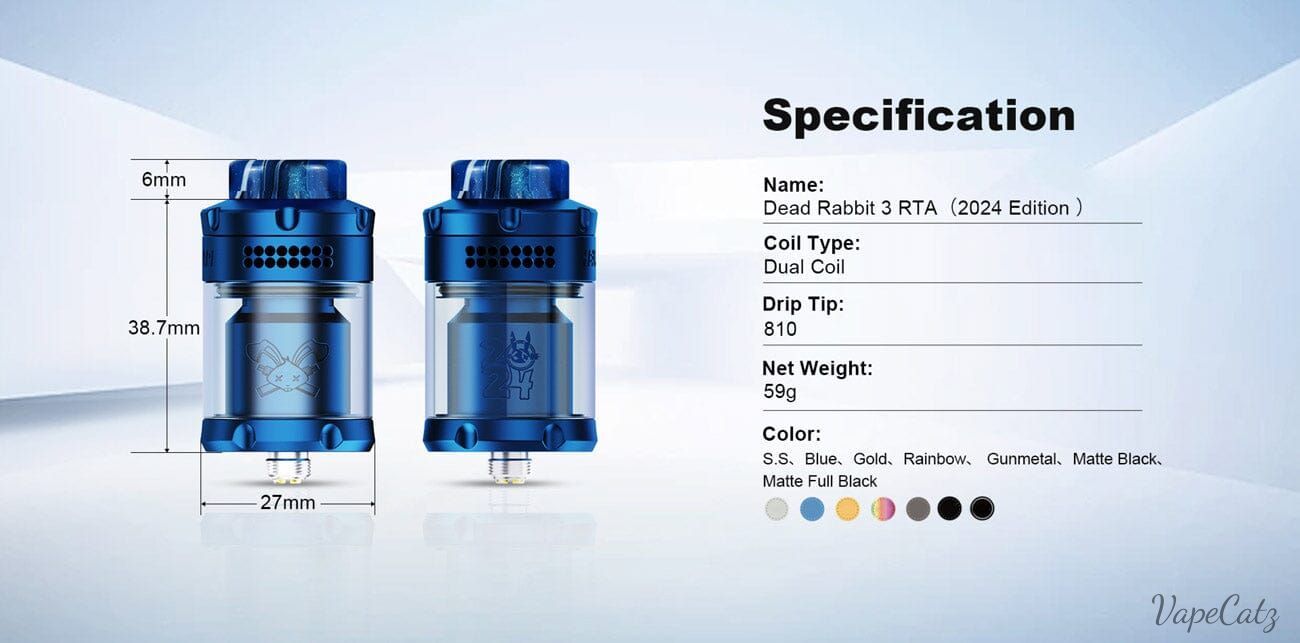 HellVape Dead Rabbit RTA 3 2024 Edition Classic Collection Classic Collection
