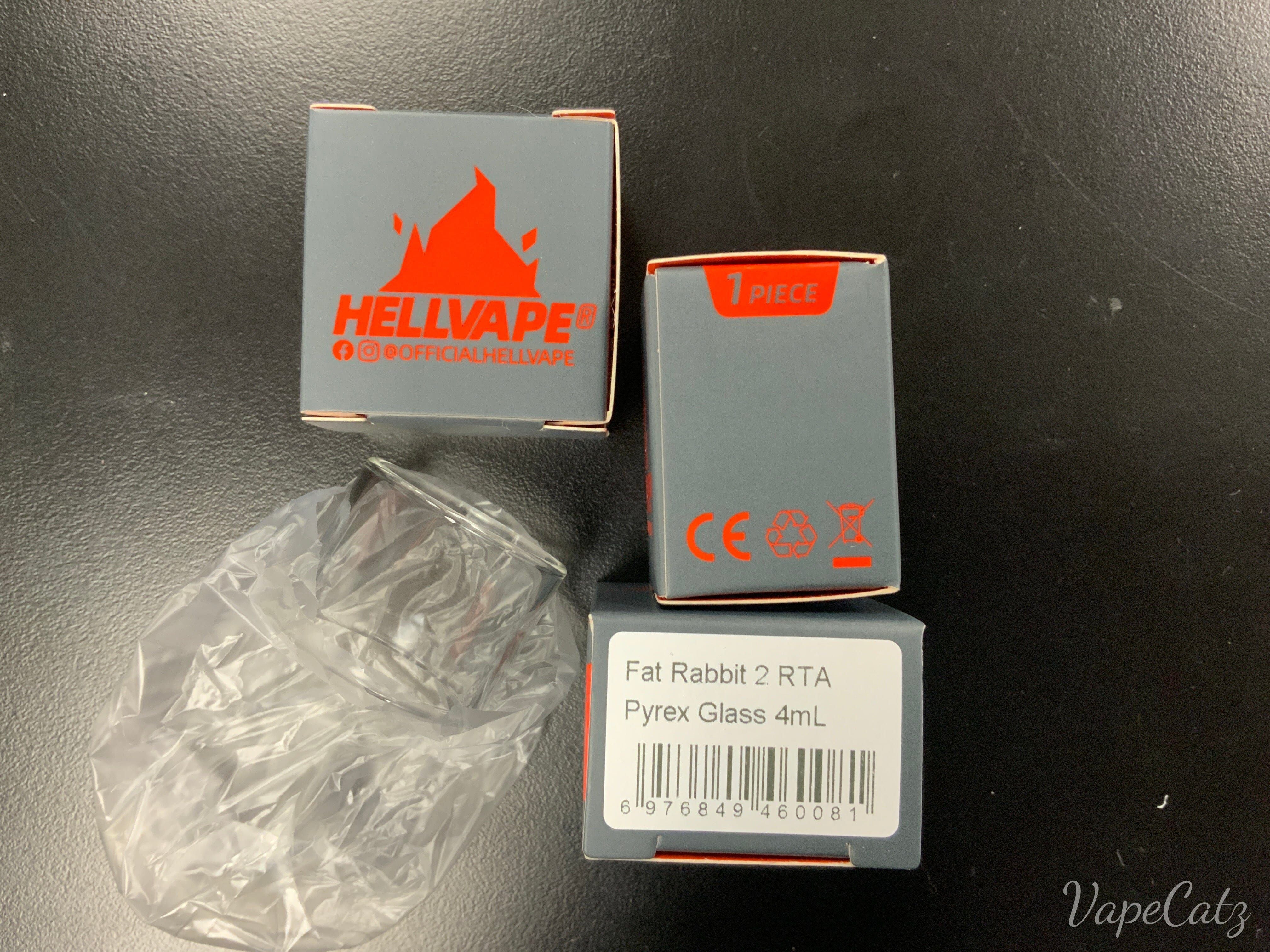 HellVape Fat Rabbit 2 or Dead Rabbit M RTA Replacement Glass Classic Collection Classic Collection