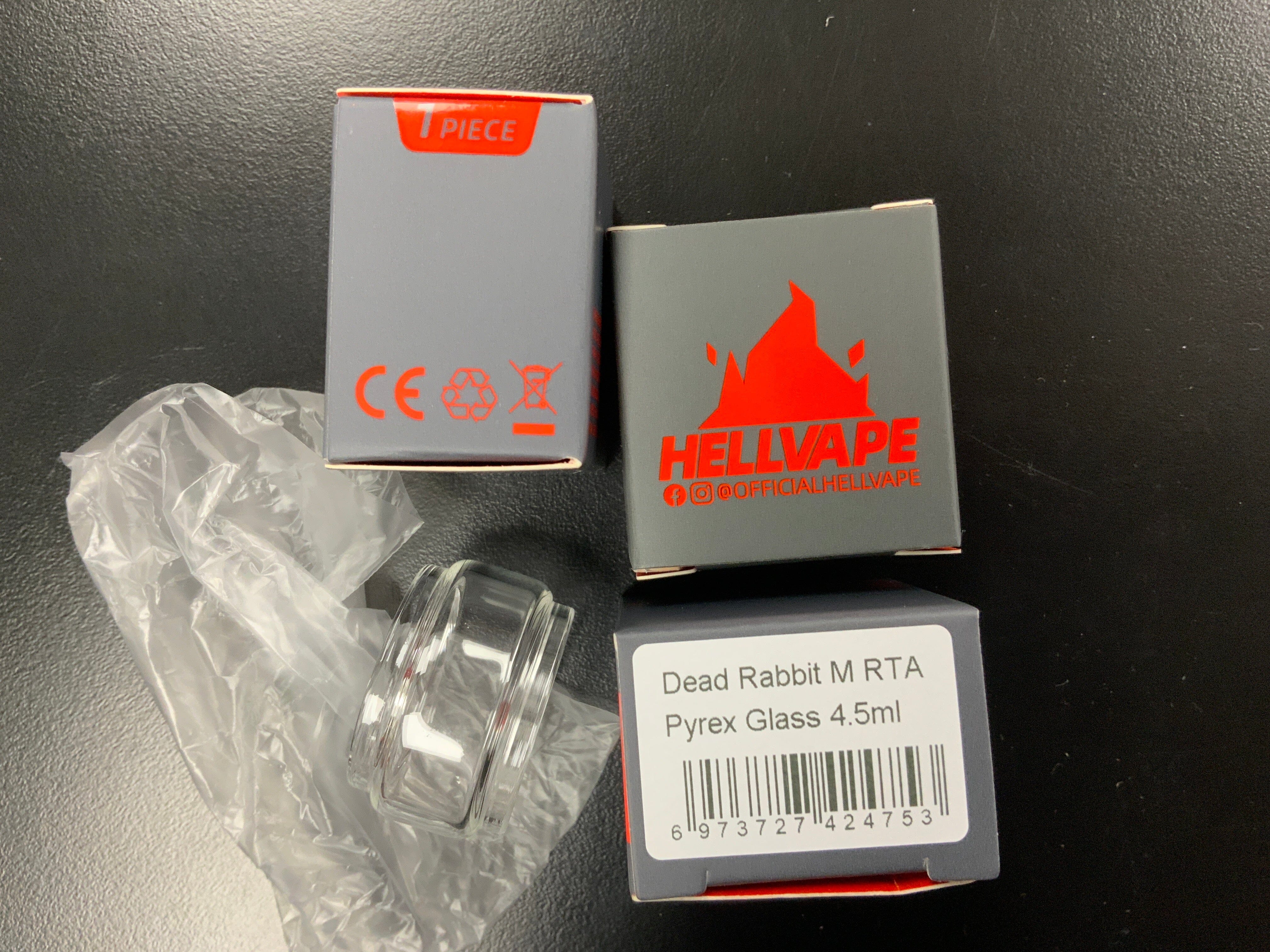 HellVape Fat Rabbit 2 or Dead Rabbit M RTA Replacement Glass Classic Collection Classic Collection Dead Rabbit M RTA 4.5 ml