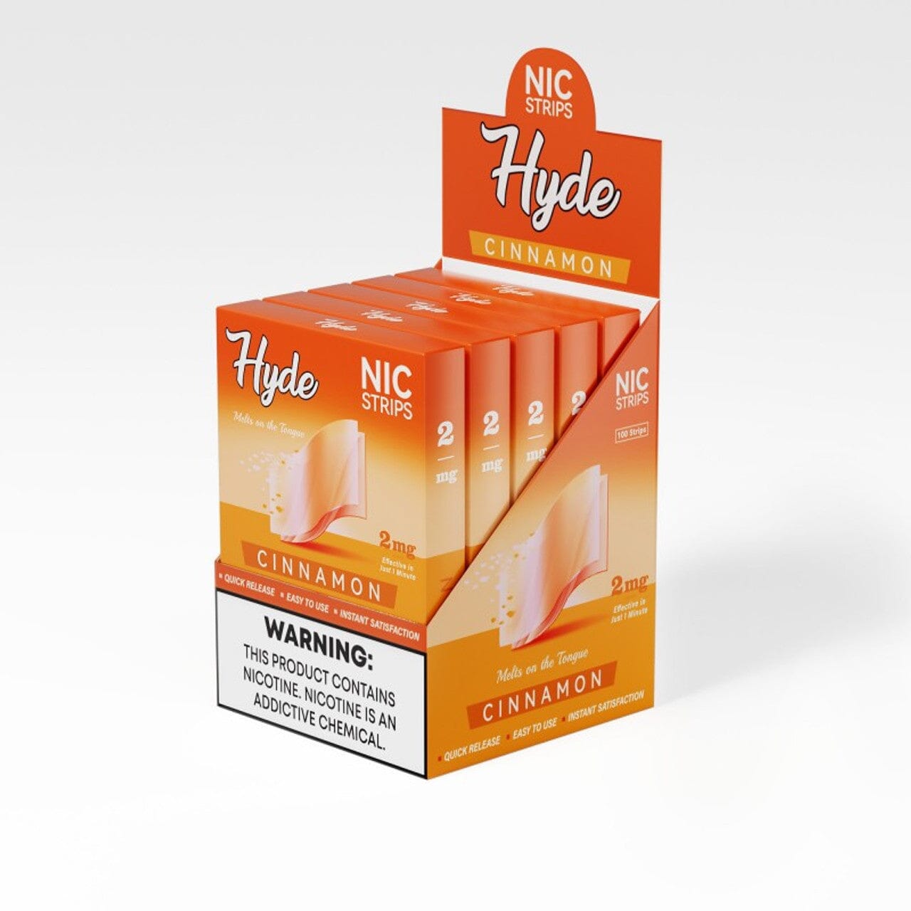 Hyde Nicotine Strips – 4mg – 20pk Pouches Hyde Strips Cinnamon 5 pack of 20 pc boxes