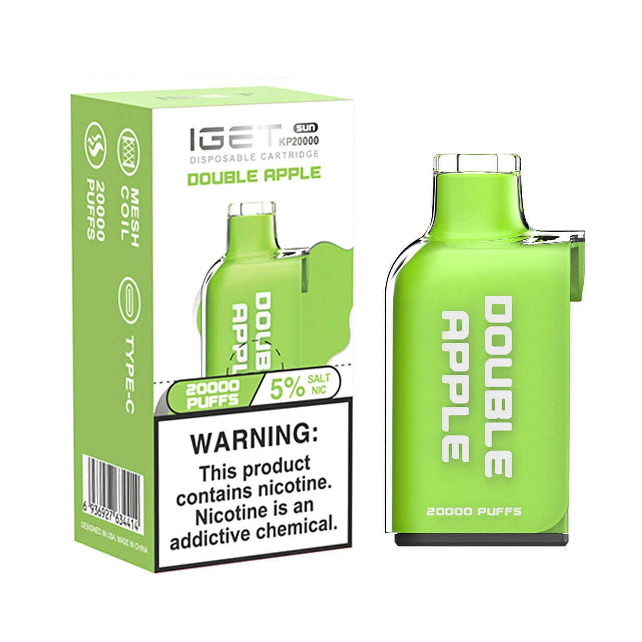 IGET KP20000 Disposable Wicked & Vivi's House Double Apple Pod